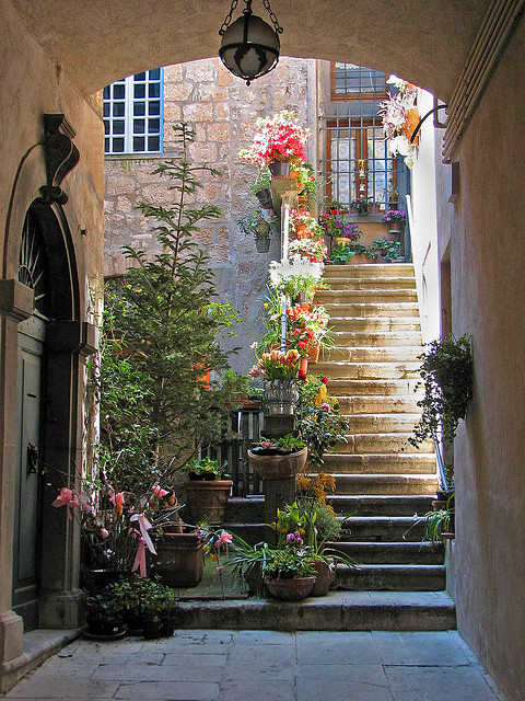 Orvieto Courtyard, Italy