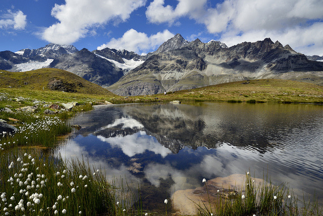 by pierre hanquin on Flickr.View towards Obergabelhorn 4063m - Zermatt, Swiss Alps.