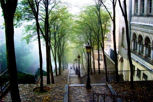 Stairs, Montmartre, Paris, France