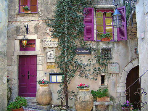 Purple Shutters, Restaurant, Provence, France