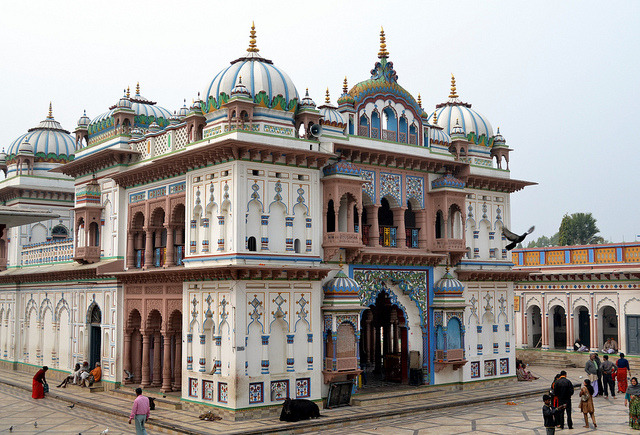 by askmeaks on Flickr.Janaki Temple in Janakpur, Nepal.