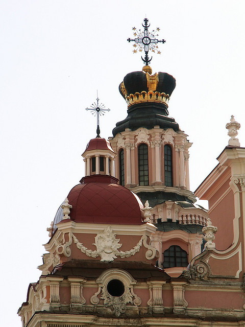 by jaime.silva on Flickr.The towers of St. Casimir Church in Vilnius, Lithuania.