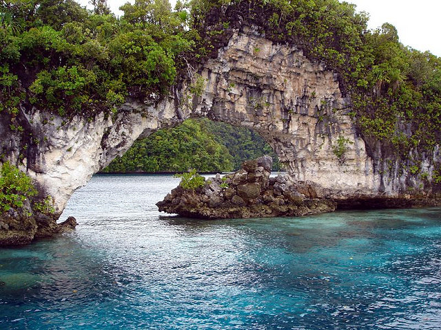 by Squalo Divers on Flickr.Arch in Rock Islands of Palau, Micronesia.