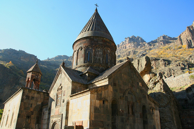 by Leoniedas on Flickr.Geghard monastery, a Unesco World Heritage Site in Armenia.