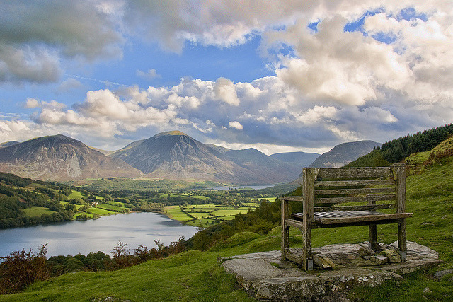 Loweswater view in Lake District, Cumbria, England