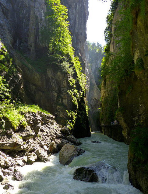 Aar river gorge near Meiringen, Switzerland