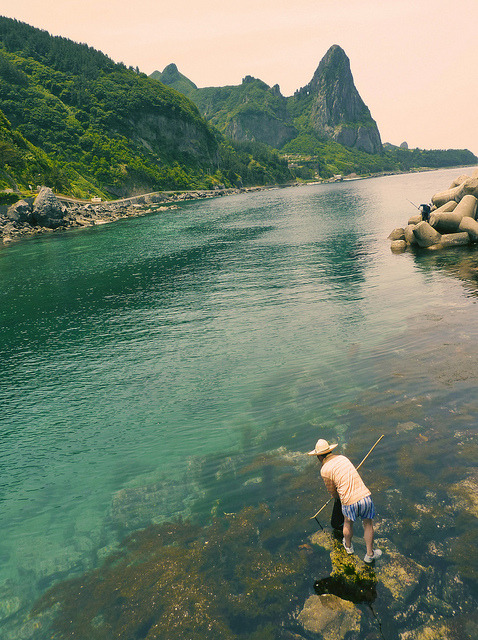Fisherman in Ulleungdo Island, South Korea