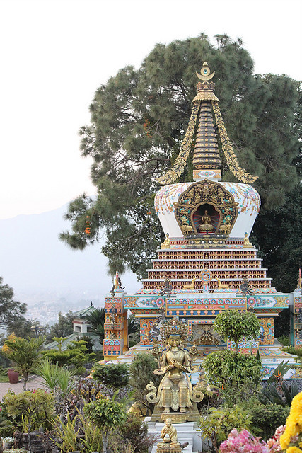 Stupa at Kopan Monastery in Kathmandu Valley, Nepal