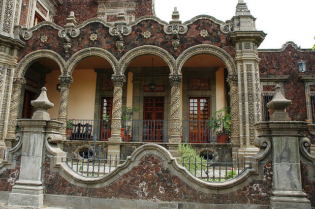 Rococo-style stone house in Guadalajara, Jalisco, Mexico