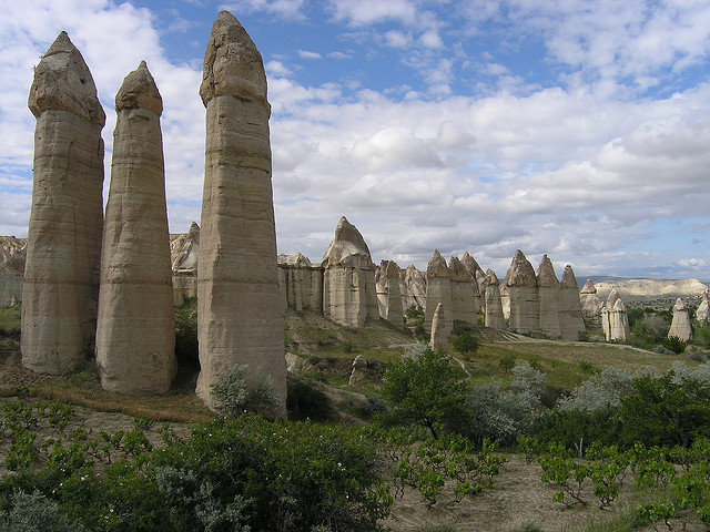 The chimneys of Cappadocia, Turkey