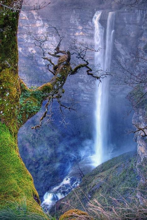 Waterfall, Basque Country, Spain
