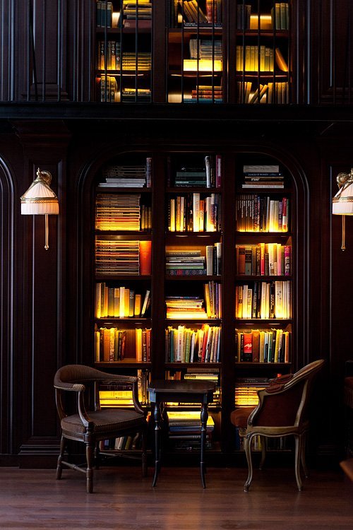 Lighted Bookcase, New York City