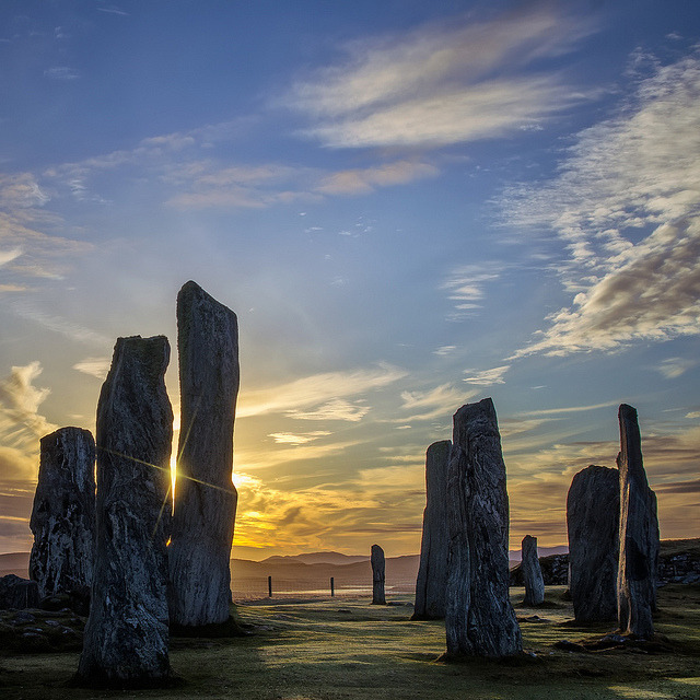The Callanish Stones, one of the most spectacular megalithic monuments in Scotland
